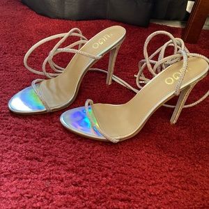 Silver heels